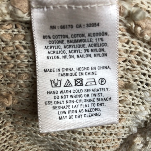 Anthropology Moth Textured Boho Split Back Vest XS/S - Picture 8 of 8